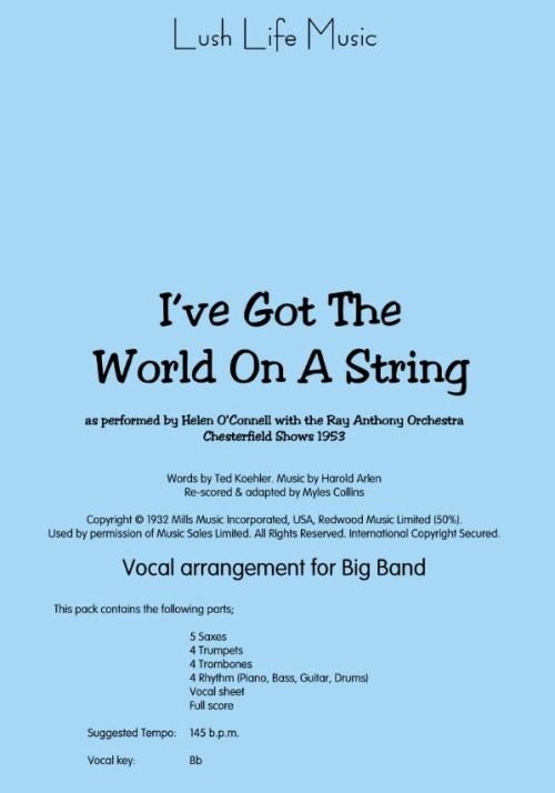 I'VE GOT THE WORLD ON A STRING (Vocal)